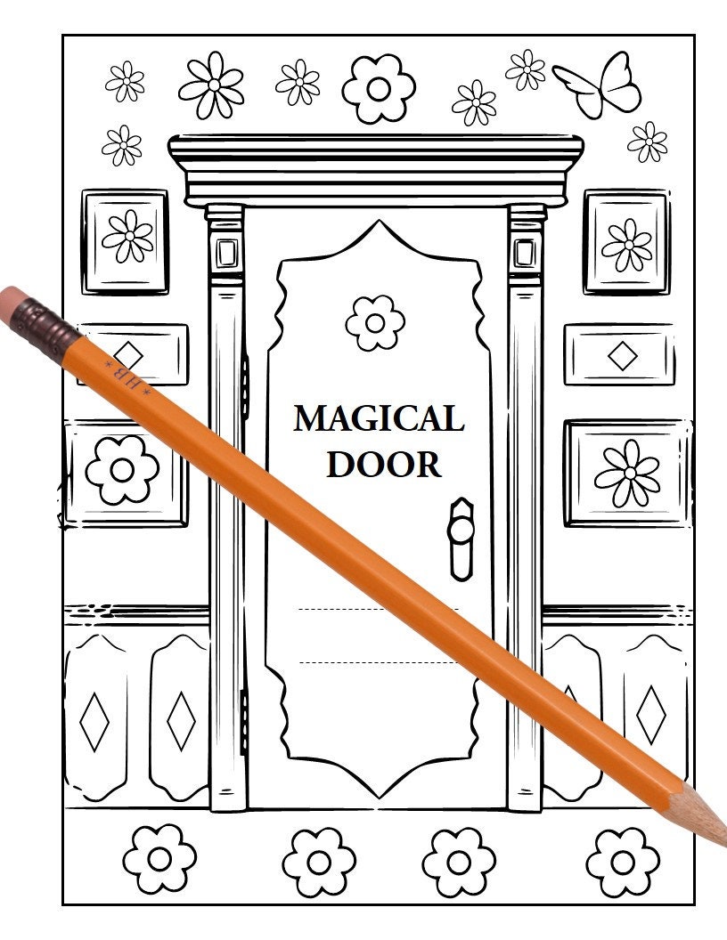 Encanto Magical Door and Miracle Candle Coloring Page, PDF Format - Etsy