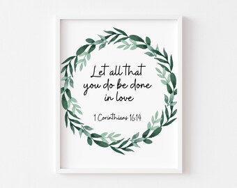 1 Corinthians 16 14 Etsy