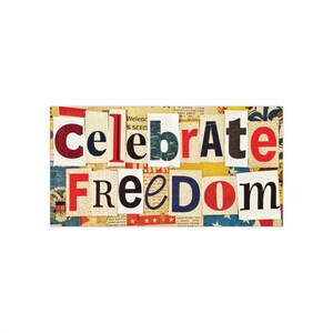Patriotic Bumper Stickers, Independence Day Number Sticker, USA Flag Decal, Red White Blue Auto Decal, Fourth of July Car Sticker