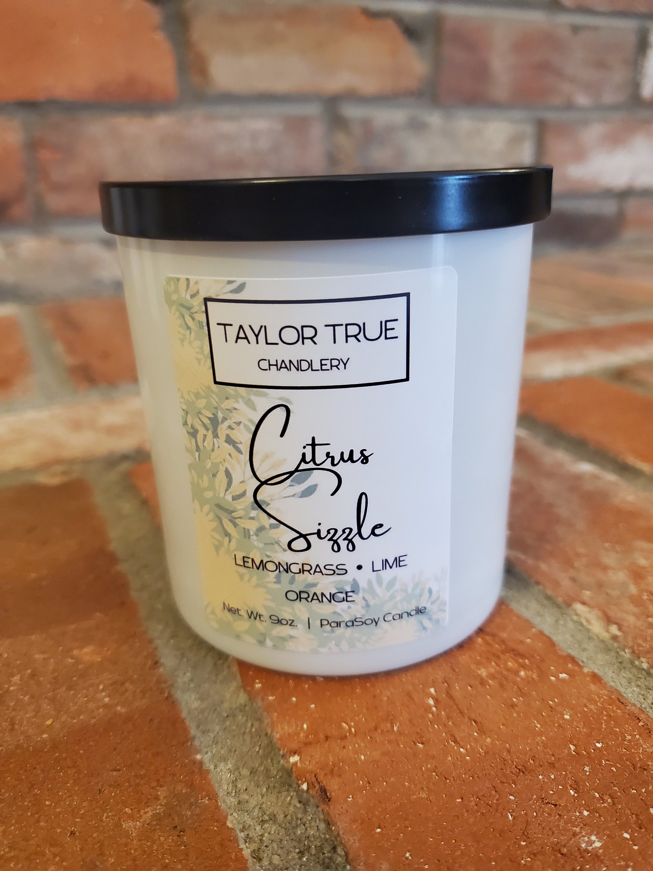 Citrus Sizzle Scented Candle Citrus Lemongrass Lime Etsy