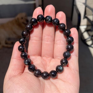 High Quality Astrophyllite bracelet/ healing stone 9mm