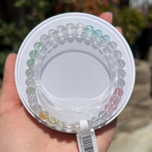 Multicolor Topaz Bracelet: Healing Gemstone (6mm)