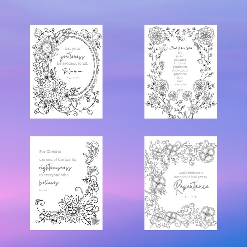 14 Christian Coloring Book Pages | Bible Verses | Printable | Coloring ...