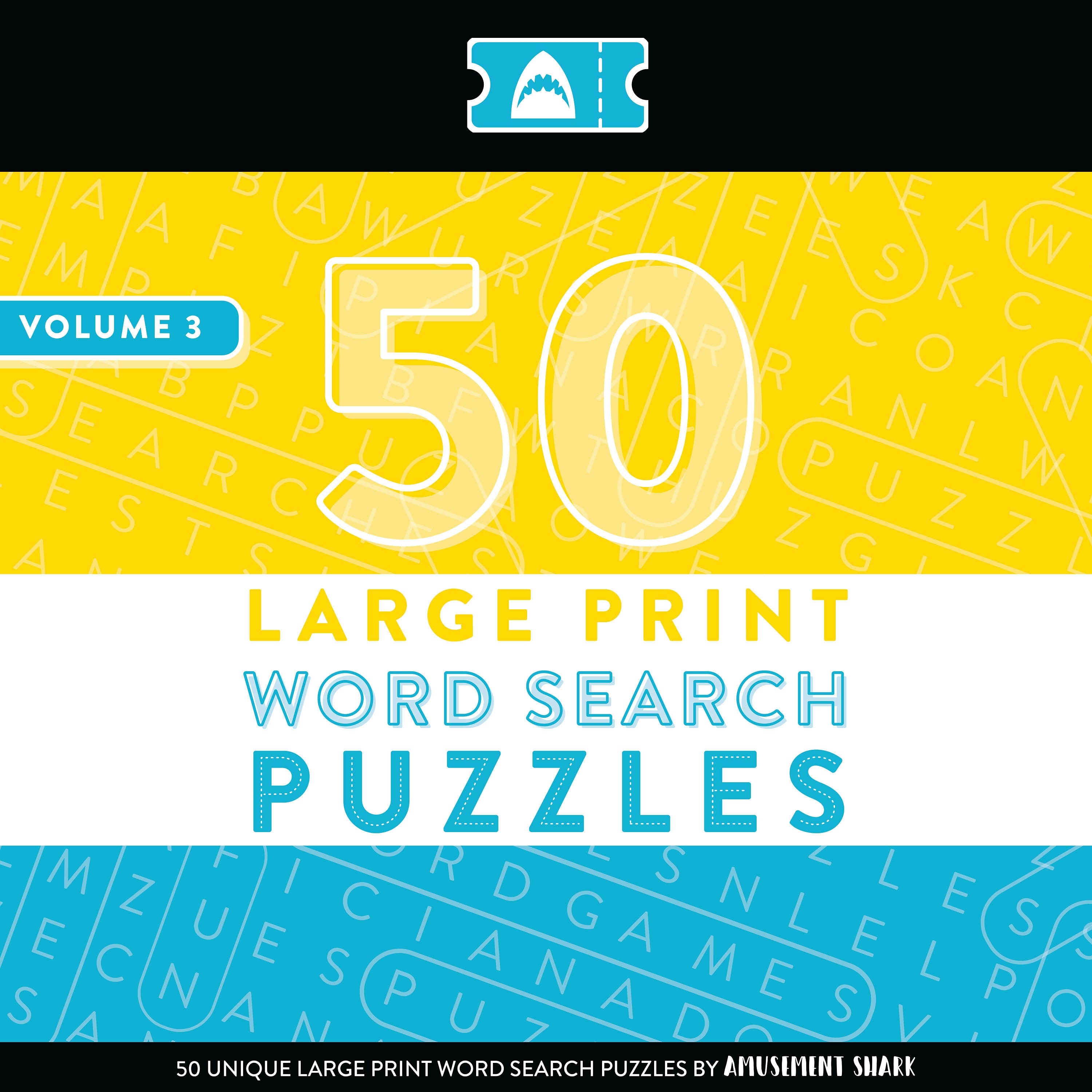 large print word search puzzles vol 3 printable word etsy
