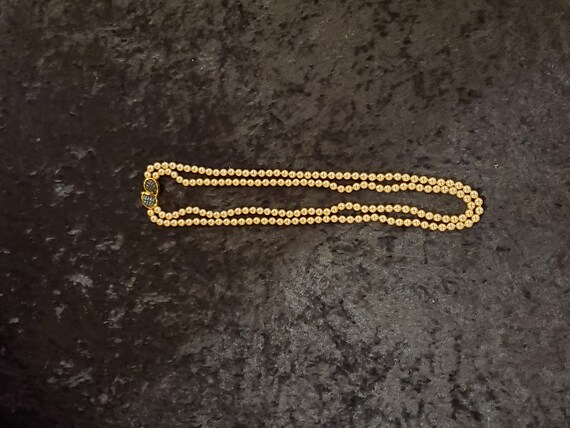 KJL vintage Pearl Necklace/ vintage faux pearl ne… - image 2