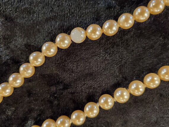 KJL vintage Pearl Necklace/ vintage faux pearl ne… - image 7