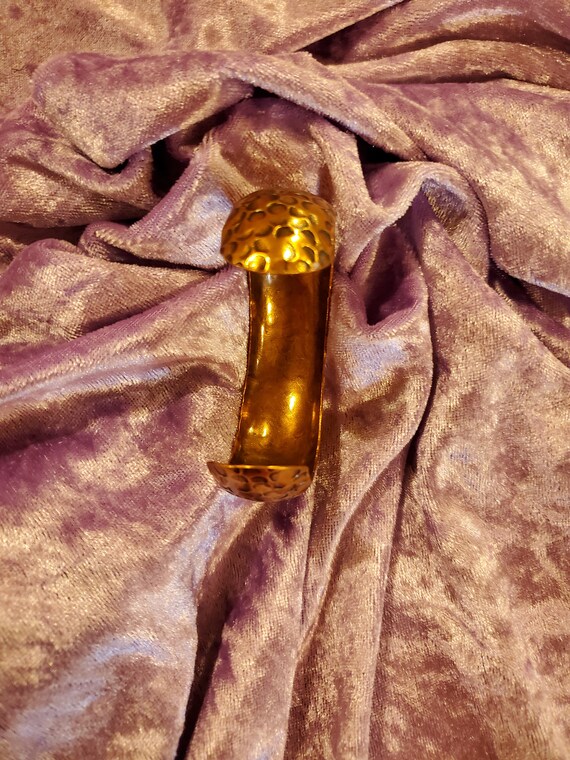 Native American Solid Hammered Copper Cuff Bracel… - image 3