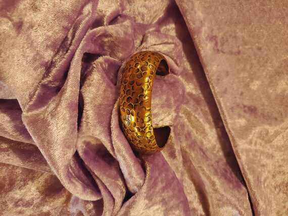 Native American Solid Hammered Copper Cuff Bracel… - image 5