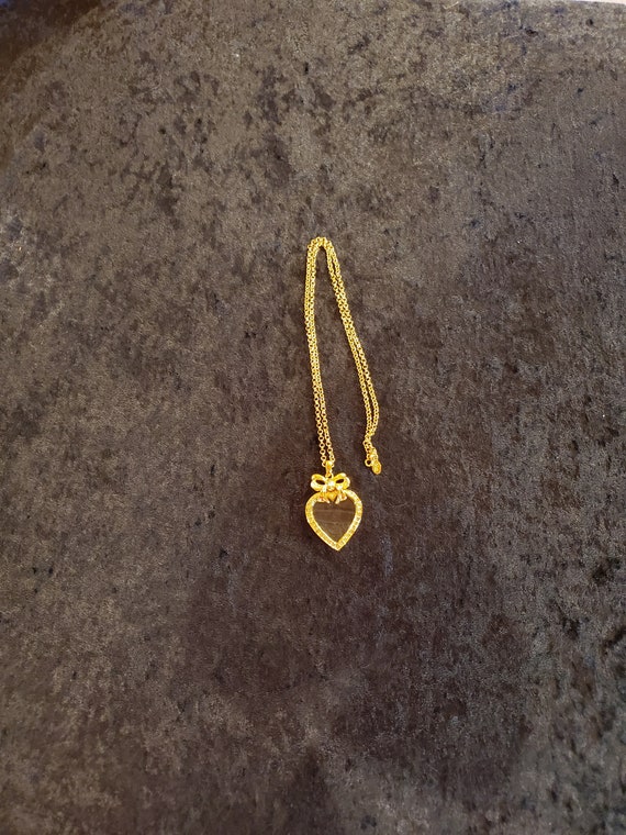 Joan Rivers Rhinestone Heart Pendant/ Magnifying G