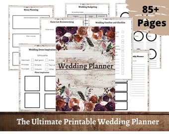 Wedding Planner Printable - Etsy