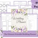 Purple Wedding Planner, Detailed Printable Wedding Planner Available to ...