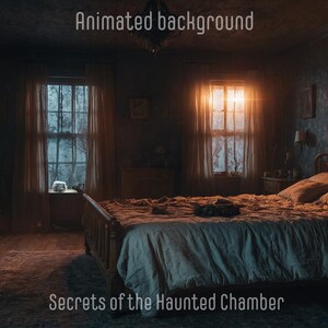 ANIMATED BACKGROUND | Secrets of the Haunted Chamber | Lofi Cozy Fantasy Looped Vtuber Twitch Stream Overlay Background
