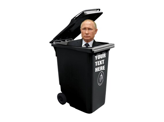 CUSTOMISED VLADIMIR PUTIN Get in the Bin Joke Funny Rude Fuck - Etsy