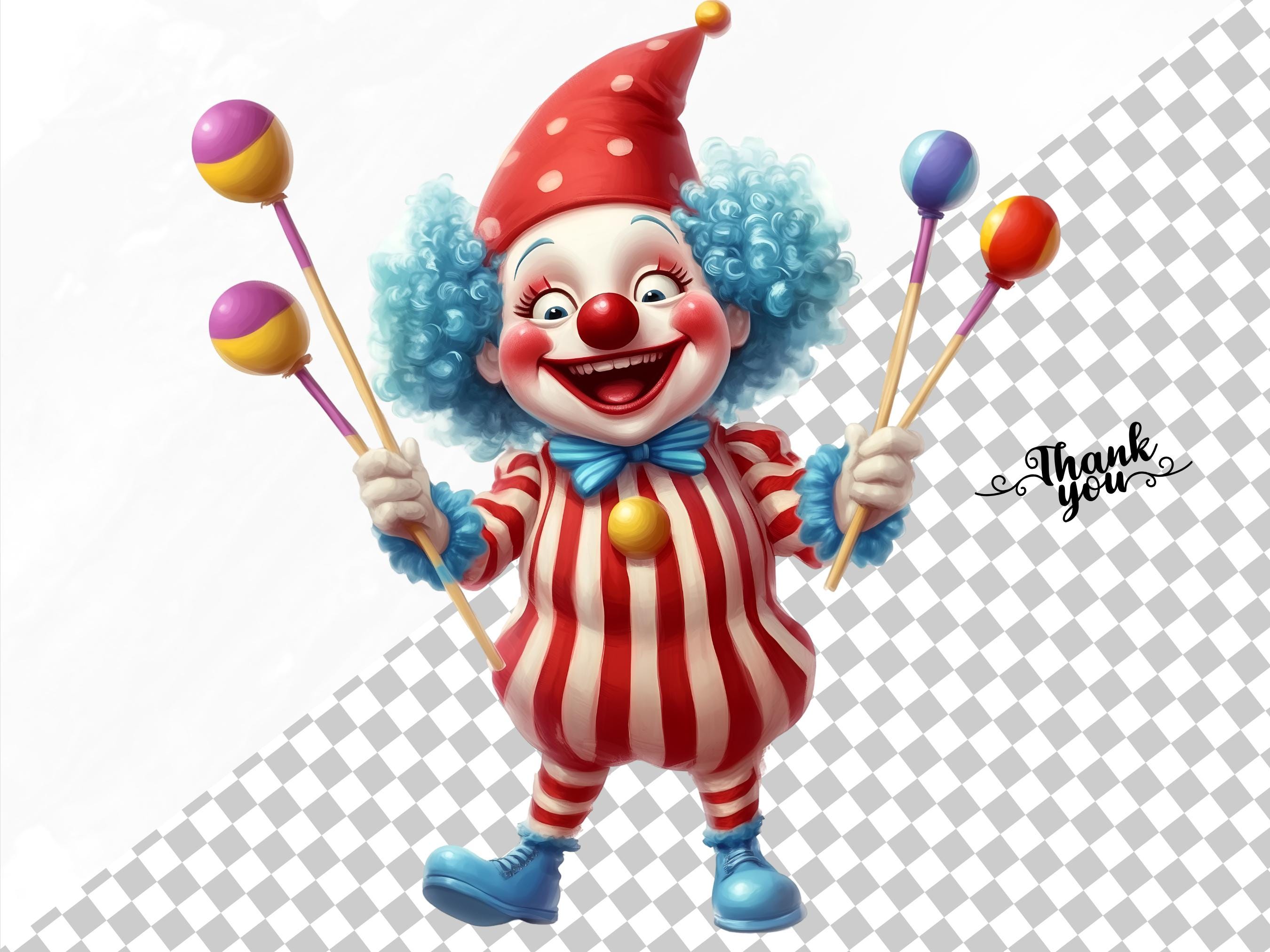 Circus Clipart Bundle, Cute Carnival Pngs With Animals Clowns, 75 ...