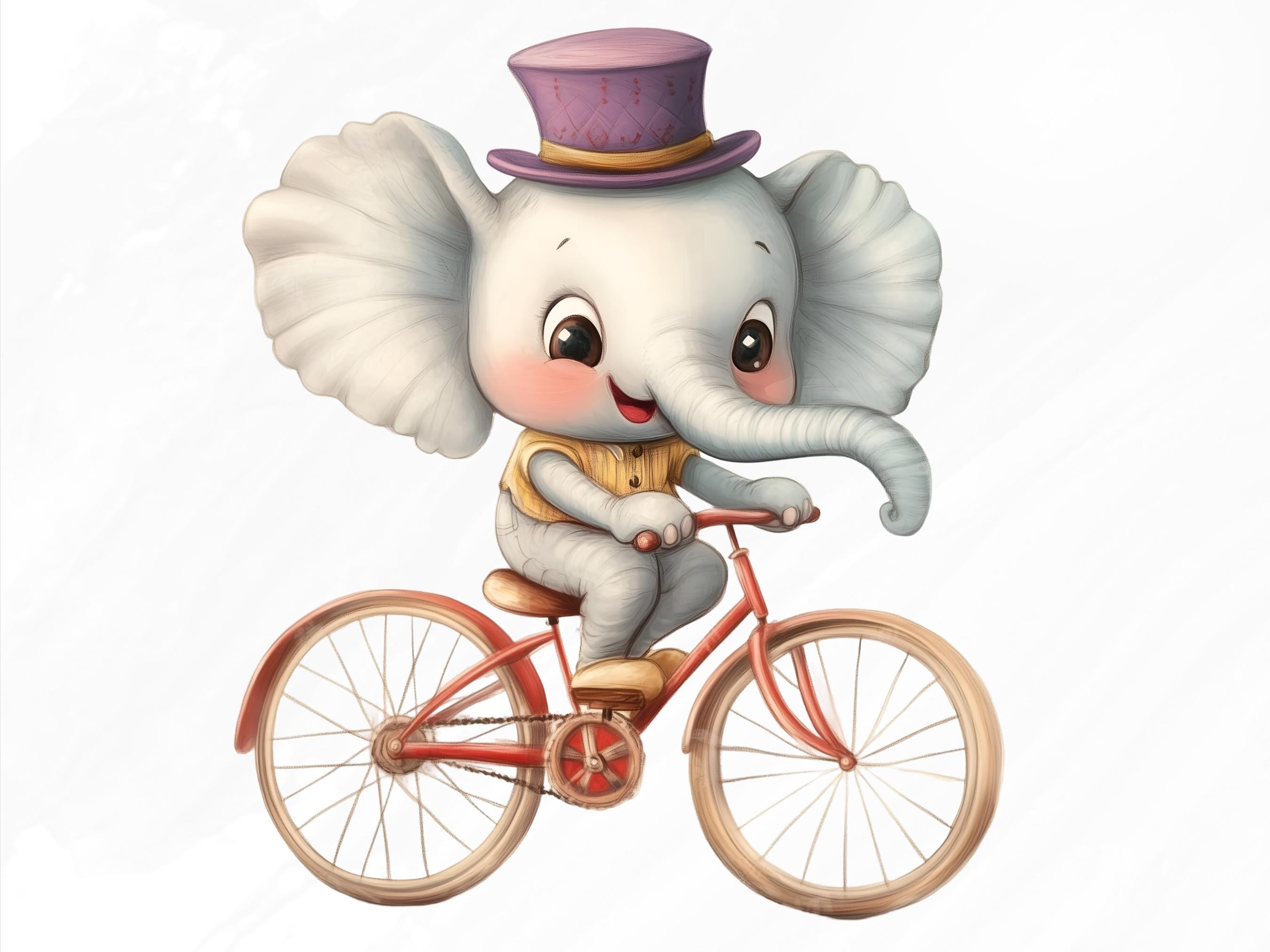 Circus Clipart Bundle, Cute Carnival Pngs With Animals Clowns, 75 ...