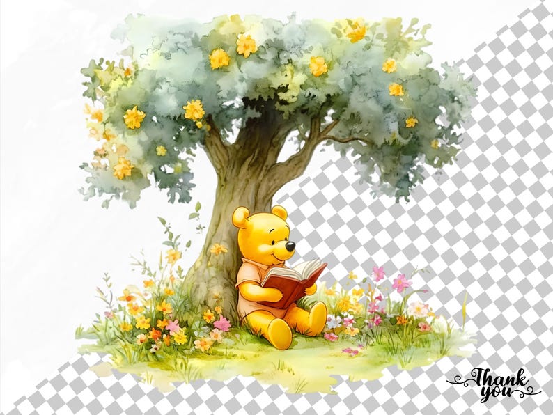 Imágenes prediseñadas clásicas de Winnie the Pooh y sus amigos, paquete ...