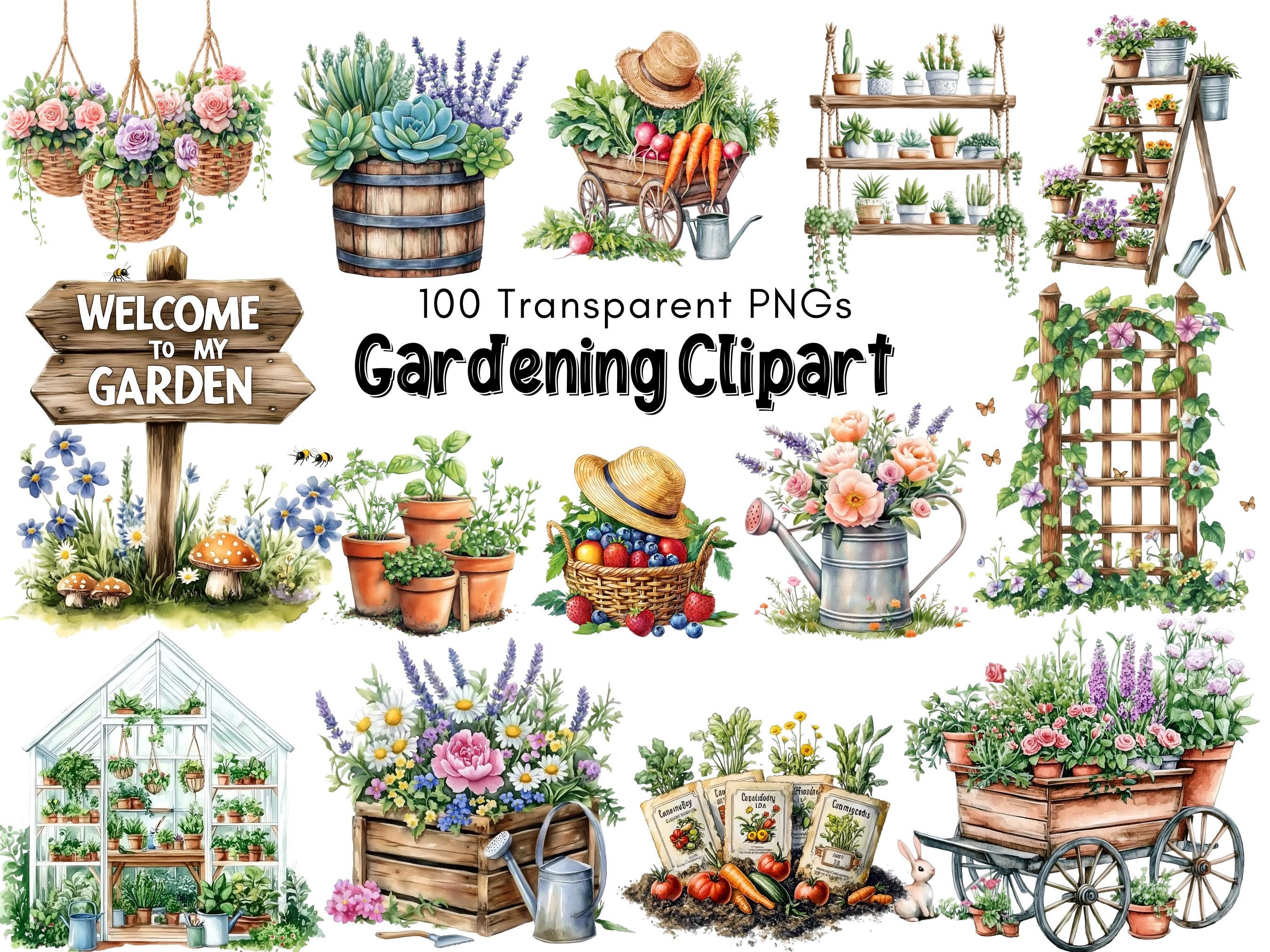 Gardening png - Etsy México, image size:2700x2025