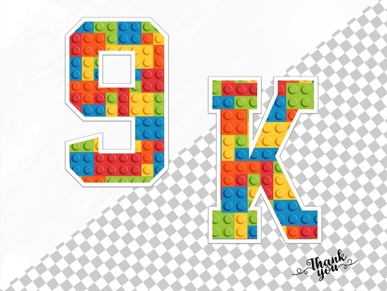 Blocks Alphabet PNG Clipart Bundle | Colorful Building Block Letters ...