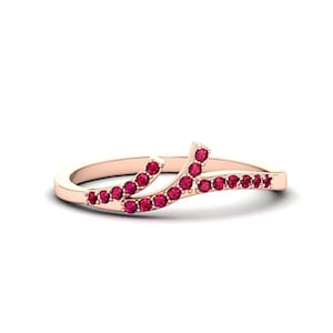 Natural Ruby Ring 14K Gold, Minimalist Wedding Band Solid Gold, Ruby Engagement Ring Women, Delicate Thin Band Ring, Unique Vintage Jewelry