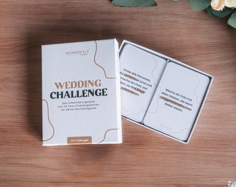 Photo challenge cards for weddings - The interactive wedding game with 110 tasks for your guests - perfect as a guest gift - card game