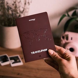 Memories2Make® Reisetagebuch Deine Reisen gesammelt im Travel Journal, perfekt für Polaroid Kamera, zum Reisen, den Urlaub oder Vanlife Bild 1