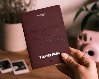 Memories2Make® Travel Diary - Your trips collected in the Travel Journal, perfect for Polaroid cameras, for traveling, vacation or vanlife