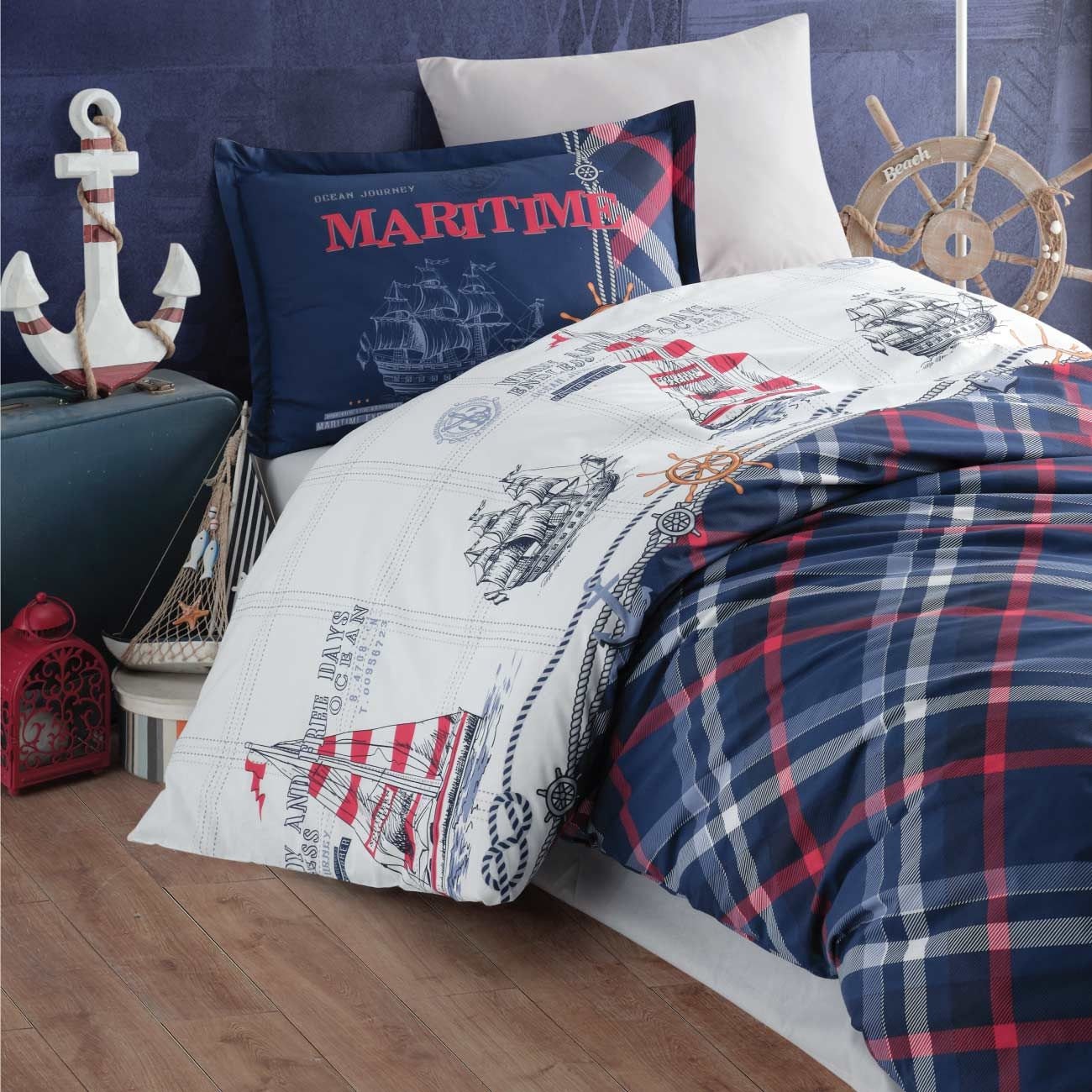 Old Harbor Tall Ship KL0901001CL Duvet Cover Set main image 0