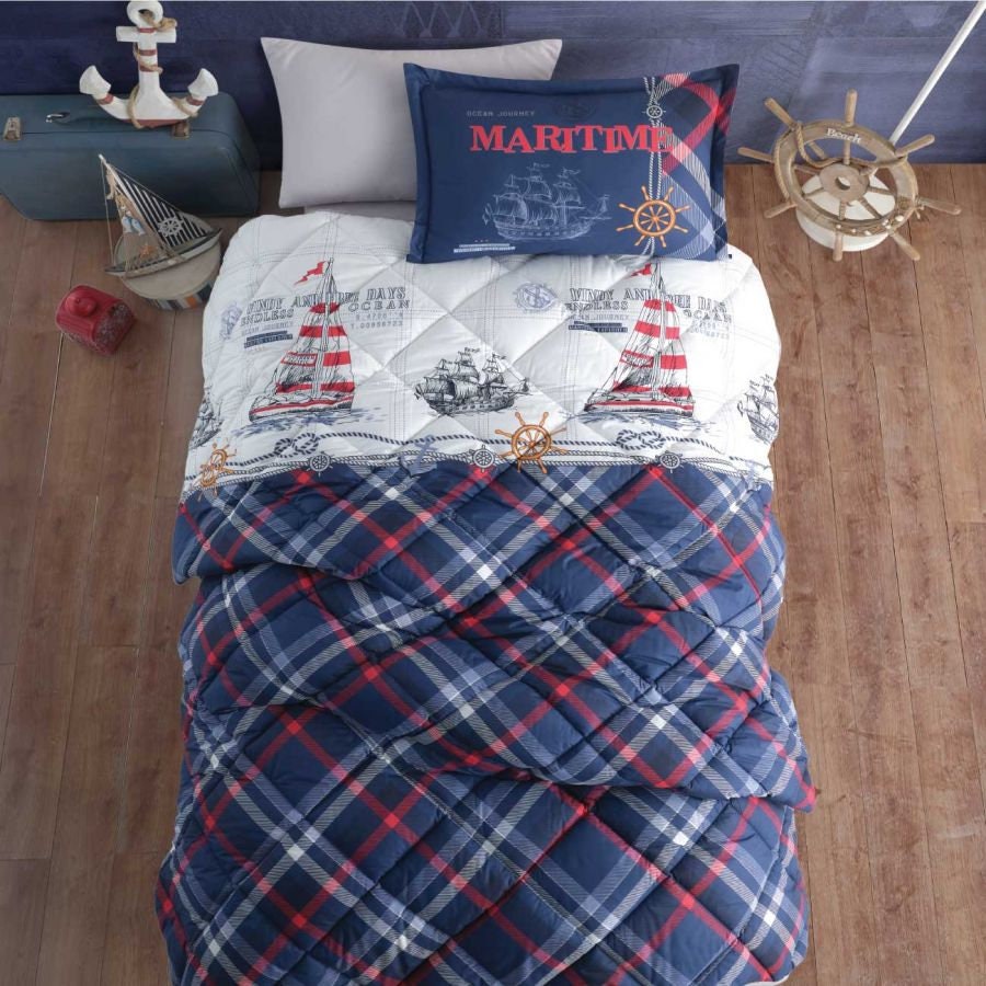 Old Harbor Tall Ship KL0901001CL Duvet Cover Set main image 1
