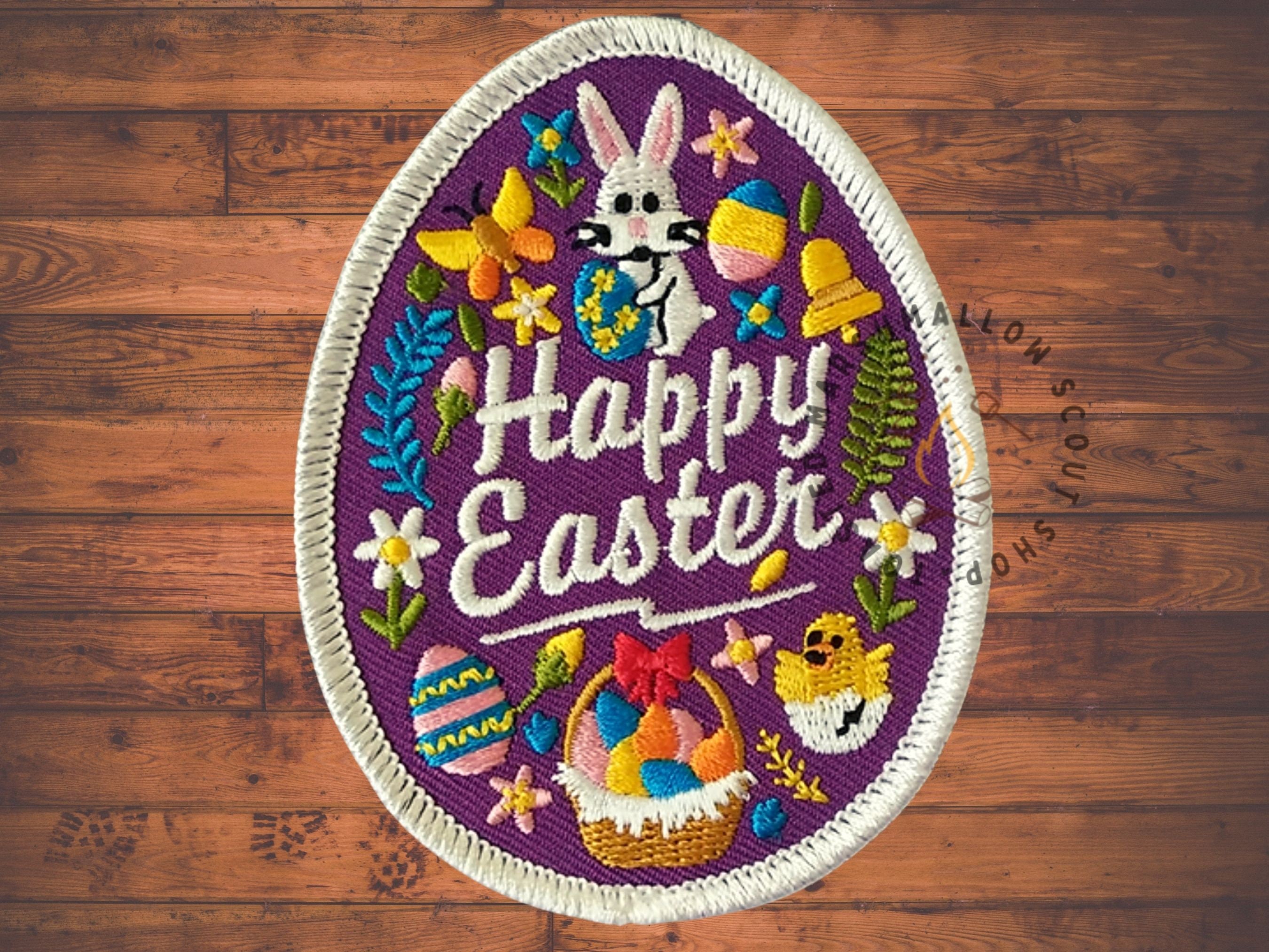 Happy Easter Badge / Patch Scouts Guides Etsy