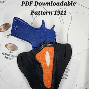 PDF pattern for 1911 holster