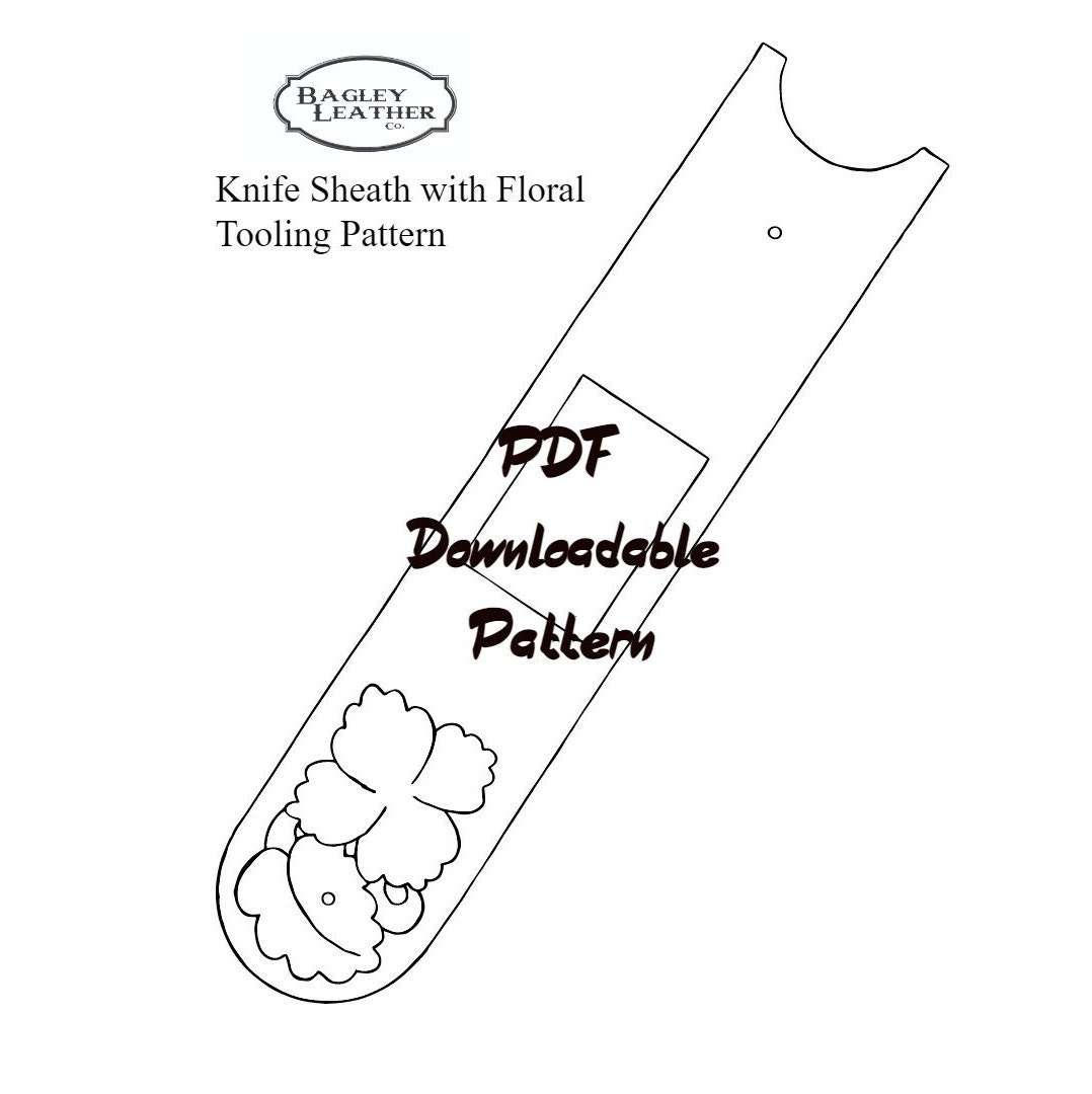 leather-pattern-for-a-foldable-knife-sheath-floral-tooling-pattern-included-etsy