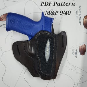 PDF pattern for Smith and Wesson M&P 9/40 holster