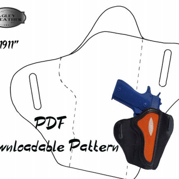 PDF pattern for 1911 holster