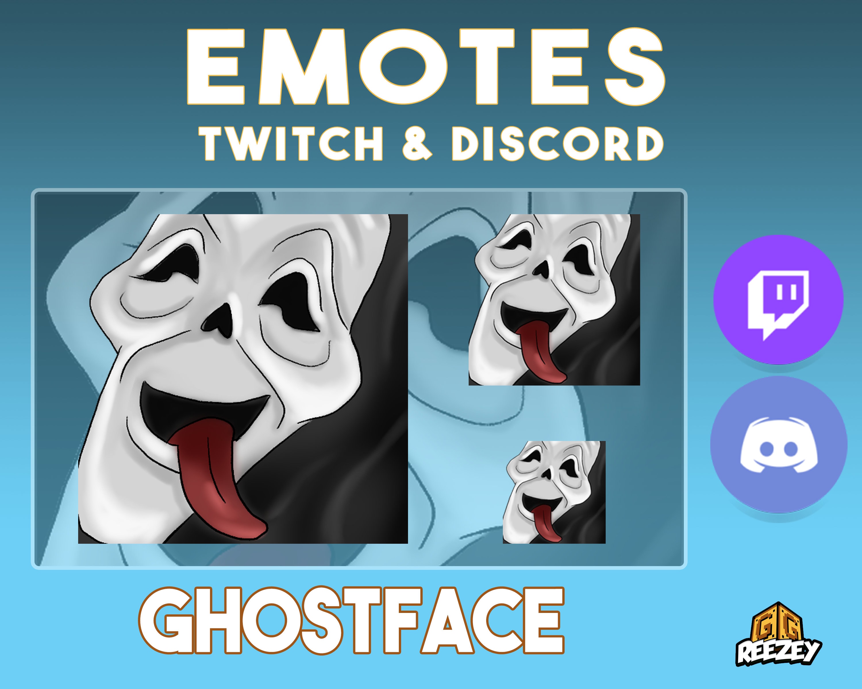 During The Livestream I Proposed To A Ghost Emote twitch emote ghostface emote horror emotes daddy | Etsy