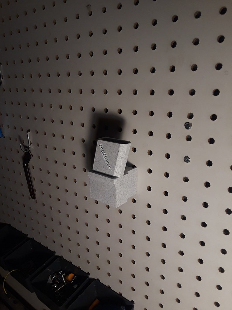 Zinc 2.0 Pegboard Mount Bracket for Nerf Style Mag Fed Foam Blasters