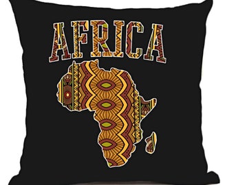 Africa Heartbeat Traditional Dashiki Pattern Art Africa Map Throw Pillow Africa Heartbeat Traditional Dashiki Pattern Art Africa Map Throw Pillow