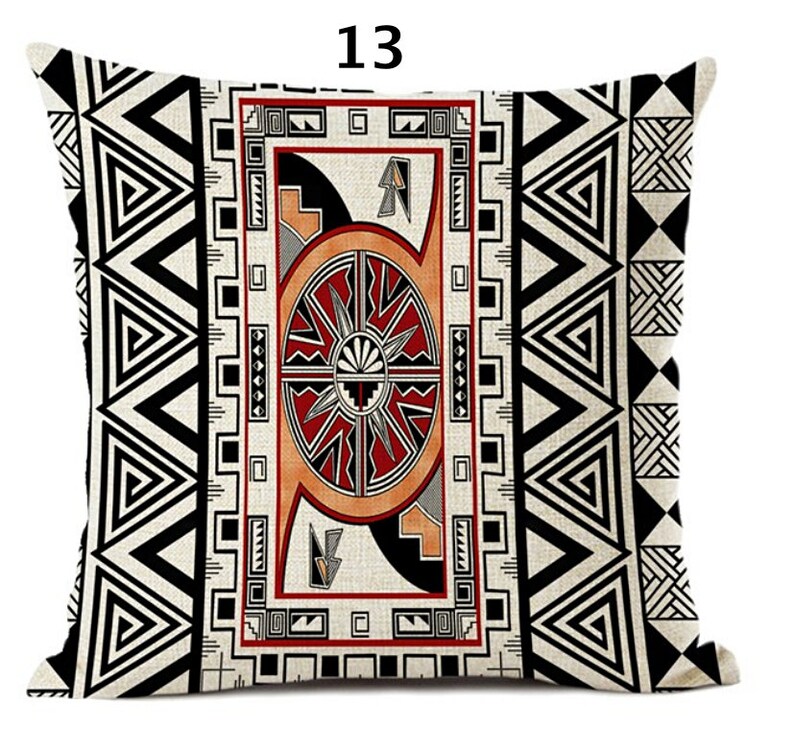 African ethnic pillow covers / Geometric Cushion Cover / Etsy