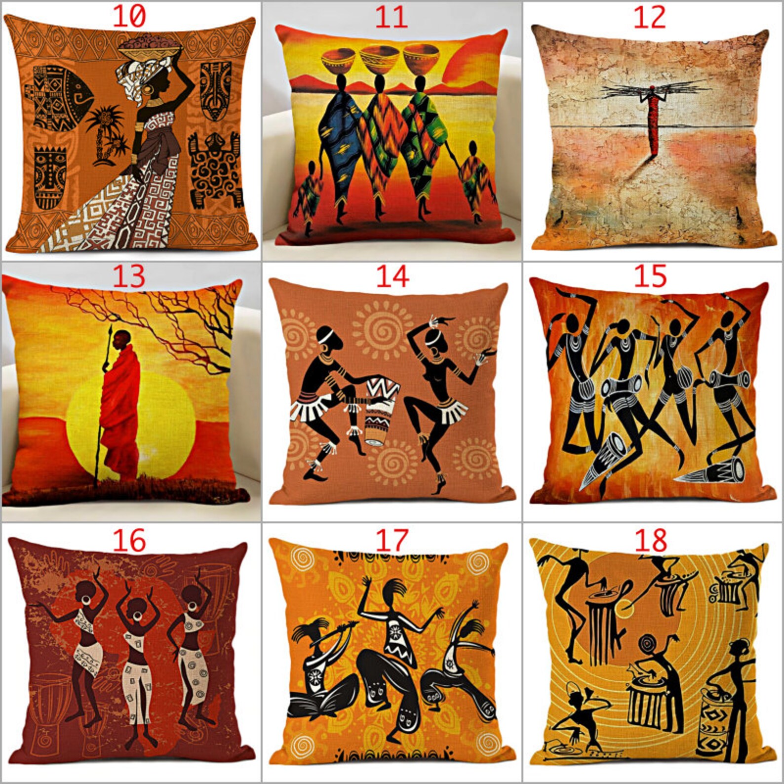65 African Pillow Covers / Ethnic Style Pillow Cover / African Etsy