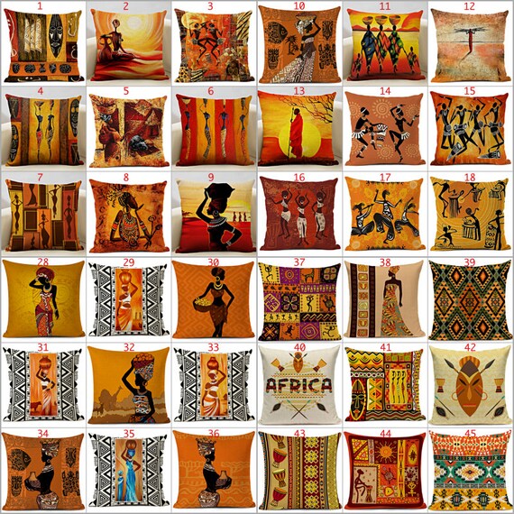 65 African Pillow Covers / Ethnic Style Pillow Cover / African Etsy