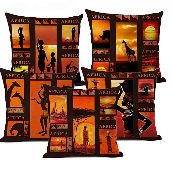 African Print Pillow Etsy