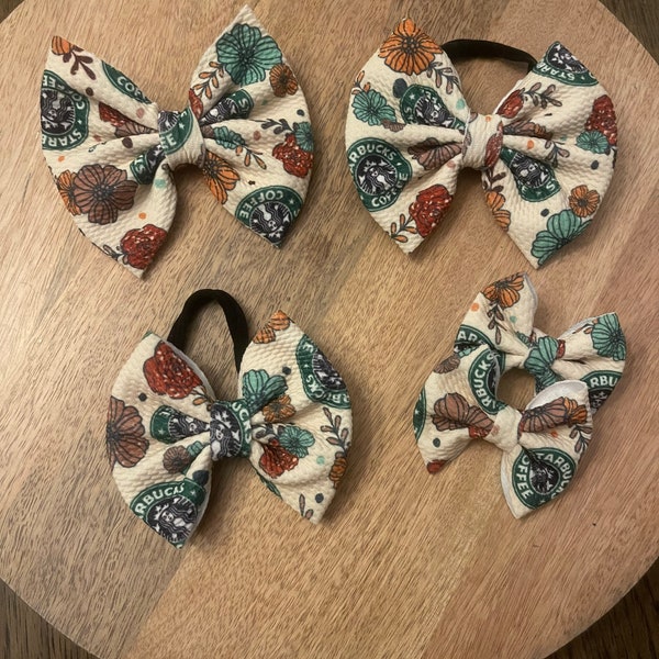 Starbucks floral bows