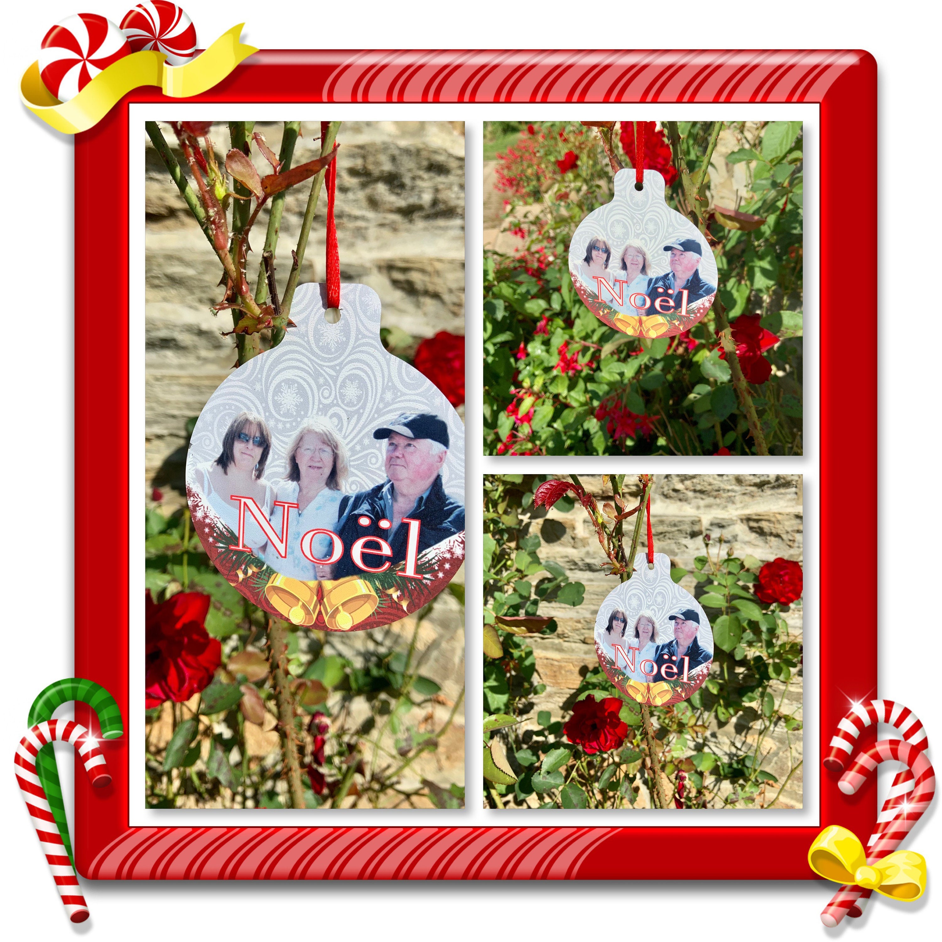 Cintre de Noël Personnalisé en Plaque Noël Aluminium