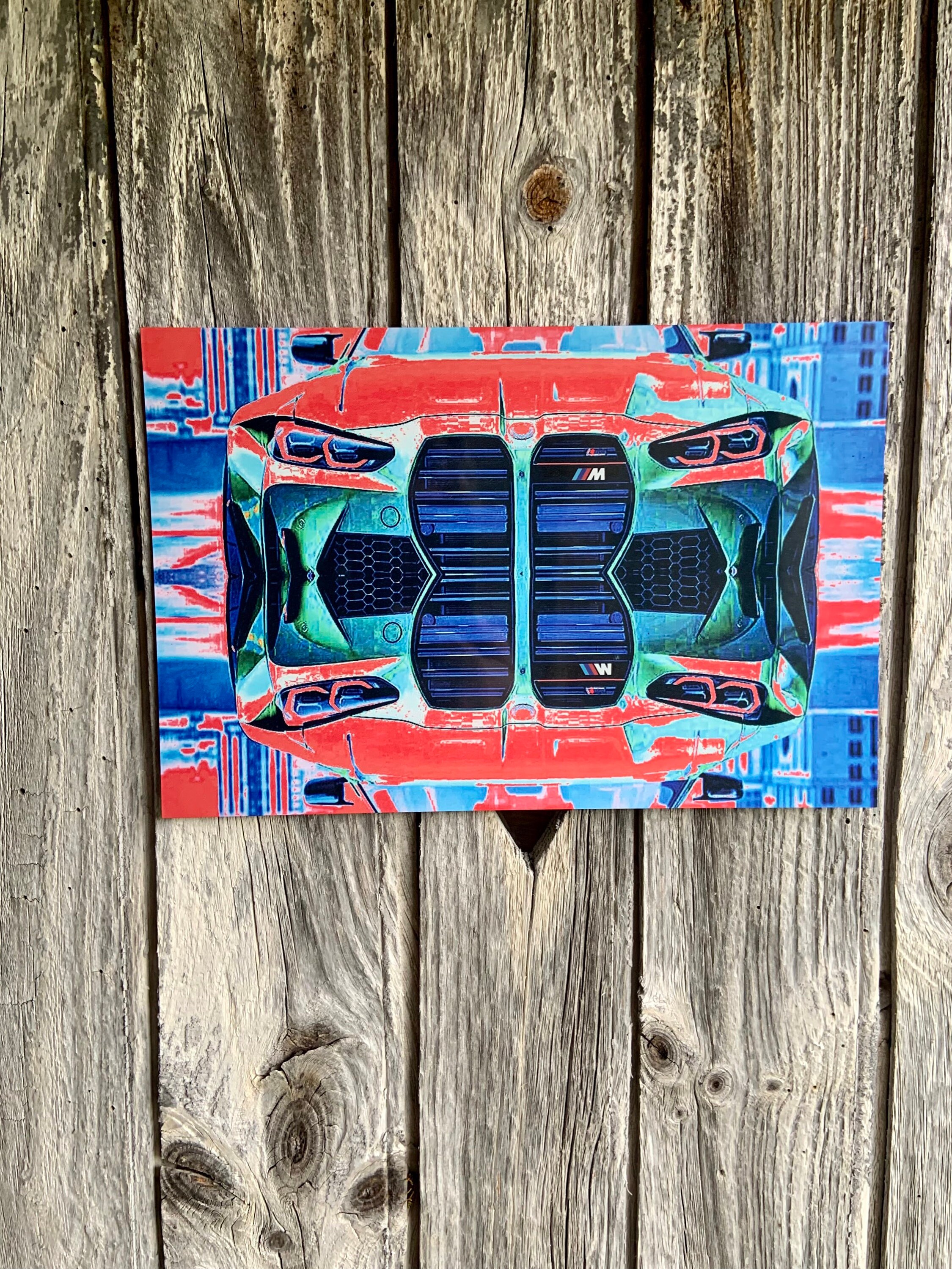 Plaque d'art Mural en Aluminium de Bmw M4