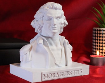 Josep Moragues Catalan general Desktop Decoration Bust Sculpture - Decorative Art Statue