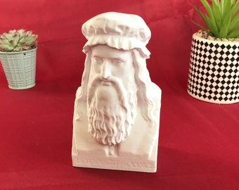 Busto de Leonardo Da Vinci para decoración de escritorio - Estatua decorativa