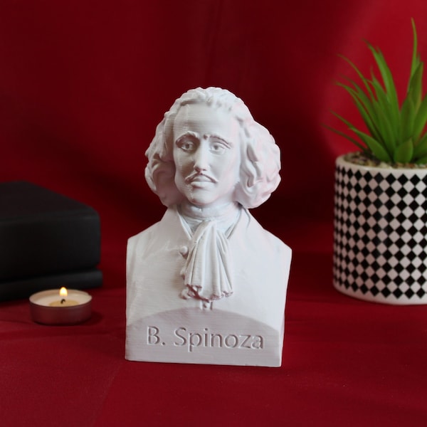 Baruch Spinoza philosophe néerlandais - Sculpture buste décoration de bureau - Statue art décoratif