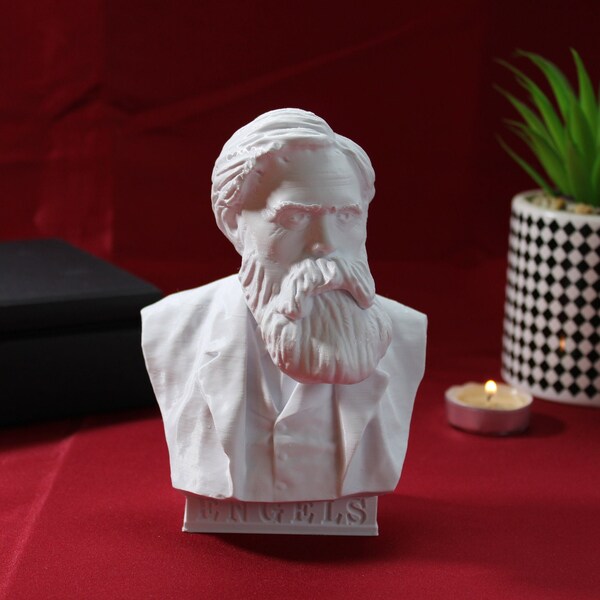 Friedrich Engels German Philosopher - Desktop Decoration Bust Sculpture - Decorative Art Statue