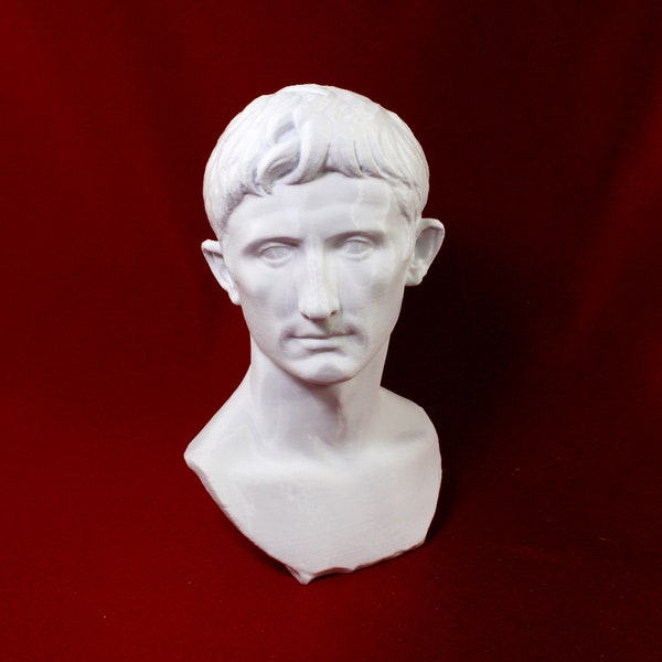 Caesar Augustus Roman Emperor Desktop Decoration Bust Sculpture - Decorative Art Statue