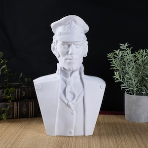 Escultura de busto de Corto Maltés para decoración de escritorio - Estatua de arte decorativo