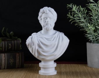 Epictetus Greek Stoic Philosopher Desktop Decoration Bust Sculpture - Decorative Art Statue